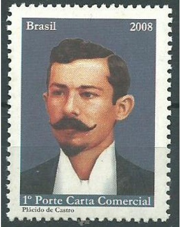 C2745 PLÁCIDO DE CASTRO HERÓI NACIONAL 2008 MINT 8996